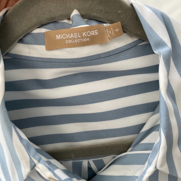 Michael Kors Collection Striped Poplin blouse - Picture 7 of 10